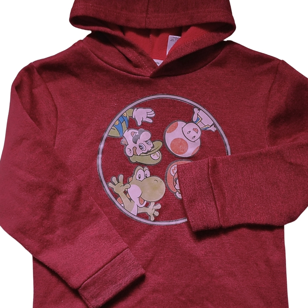 Super Mario Pullover Hoodie (Size 7, Boys)